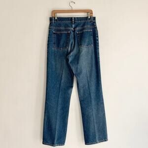 Vintage 90s LL Bean High Waist Jeans | Straight Leg | Medium Wash | Size 31